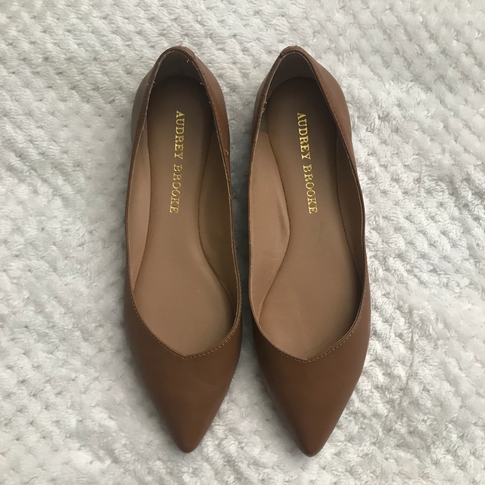 Audrey Brooke Tan Flats